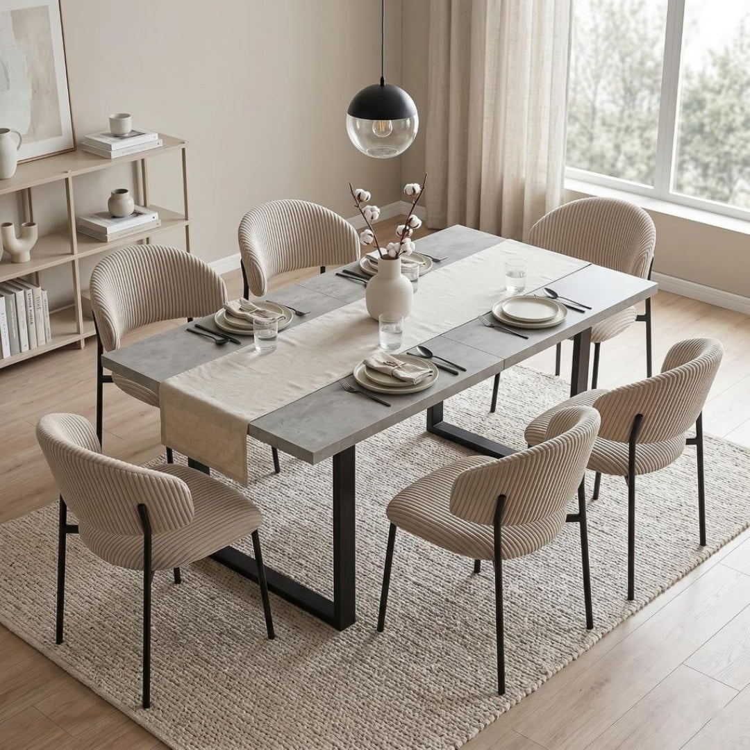 Antiscivolo Grigio Set sala da pranzo