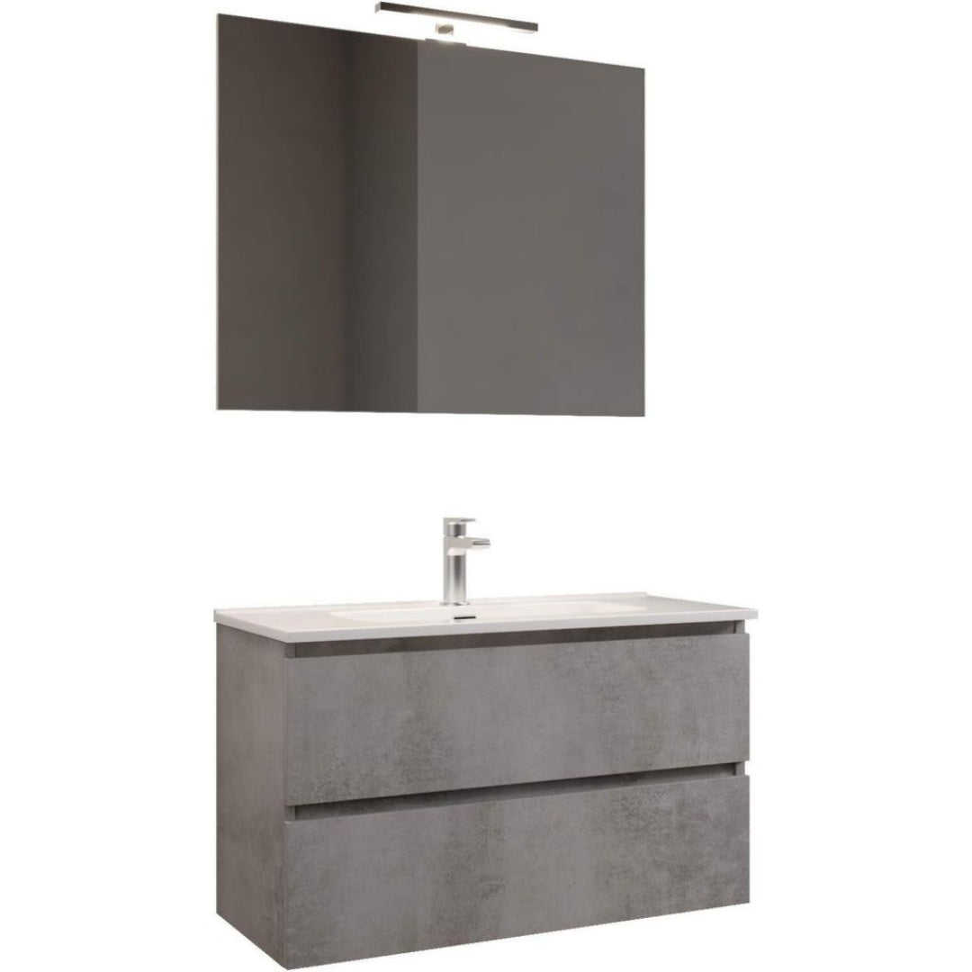 Mobiletti con lavabo per Camera Grigio