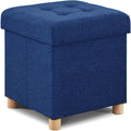 Ottomane in Tessuto Blu