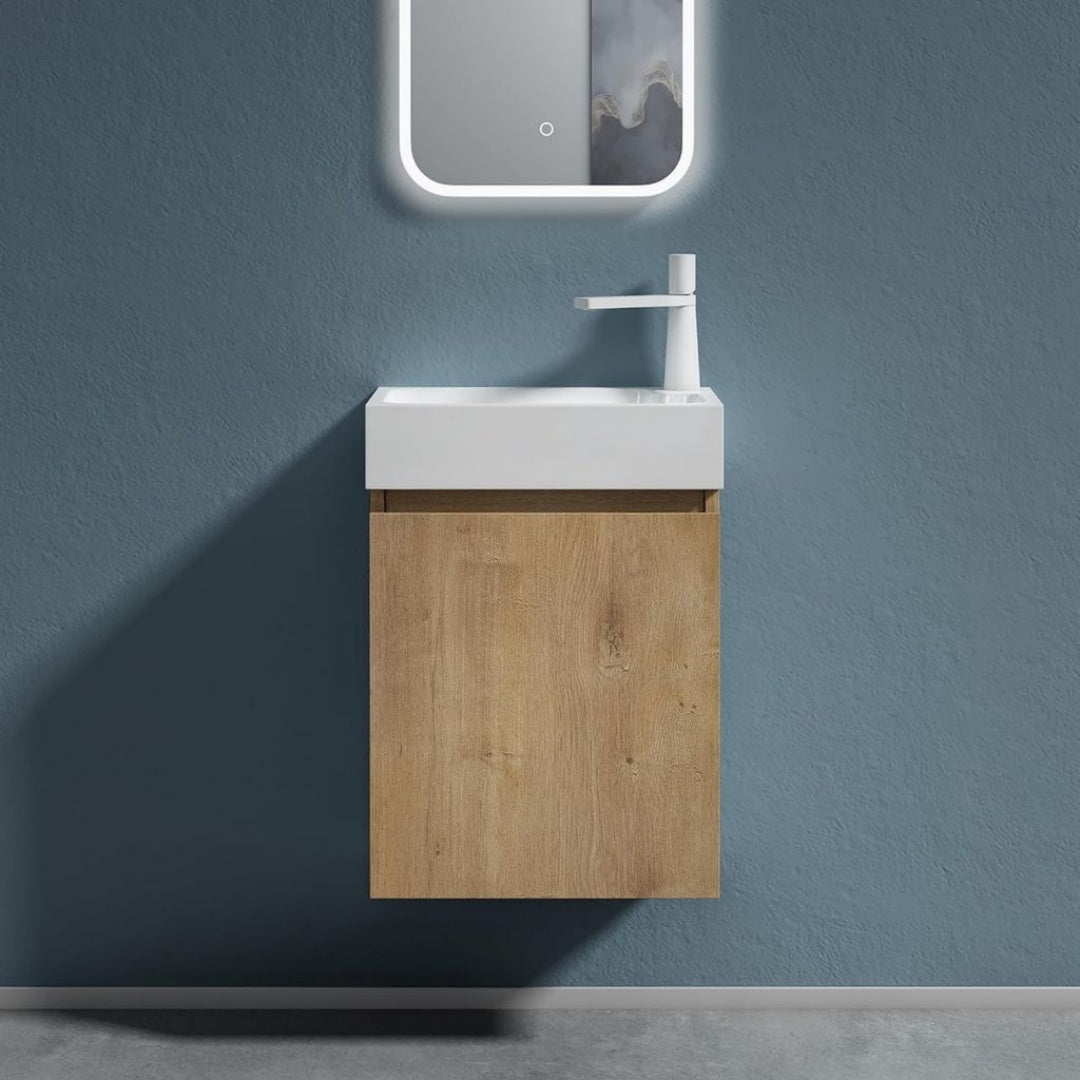 Legno Set arredo bagno Bianco Salvaspazio